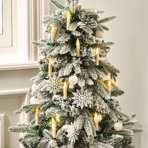 NWT 36 warm white LED clip-on taper candles w/remote